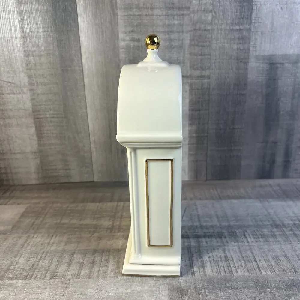 VTG Thomas Kinkade Sweetheart Cottage Desk Shelf Mantle Porcelain Clock 2004